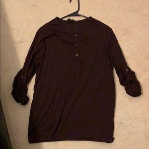 Burgundy long sleeve shirt